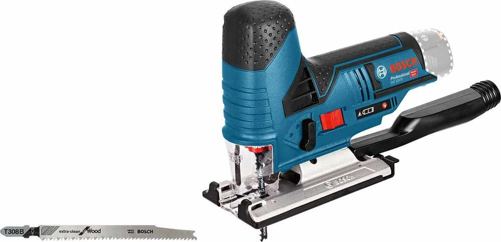 Akumuliatorinis siaurapjūklis Bosch GST 10,8V Li be akumuliatoriaus ir kroviklio