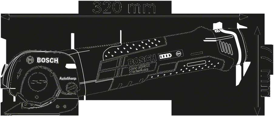 Bosch Akumuliatorinės universalios žirklės GUS 12V-300, be akumuliatoriaus ir kroviklio
