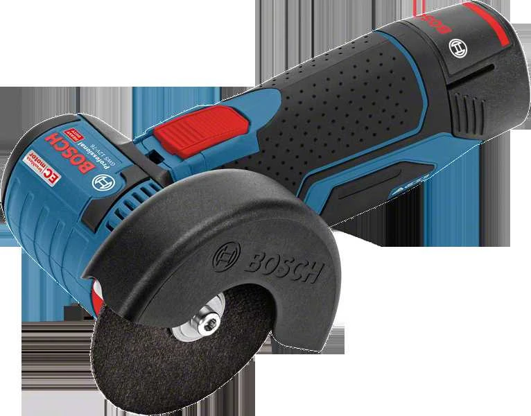 Bosch Professional kampinis šlifuoklis GWS 12V-76 (be baterijos ir įkroviklio; kartoninėje dėžėje)