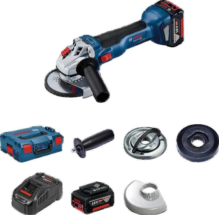 Bosch GWS 18V-10, LB 2x5.0, 18V-40