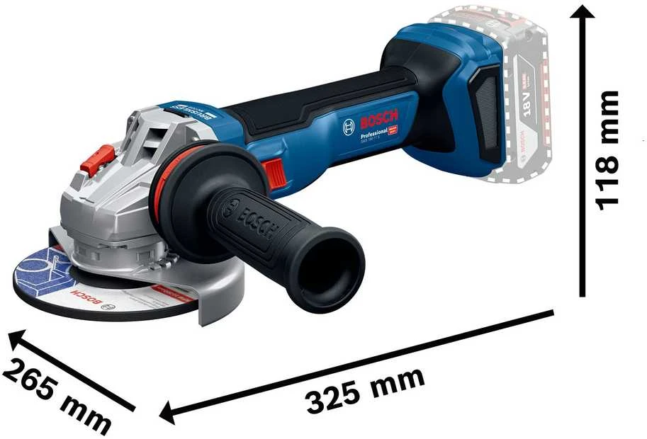 Bosch GWS 18V-11, Solo, CT
