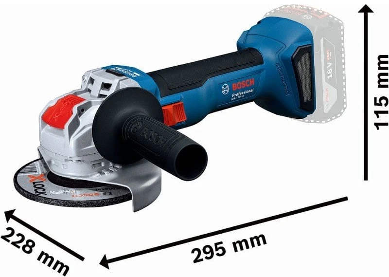 Bosch GWX 18V-8 125mm Solo, CT