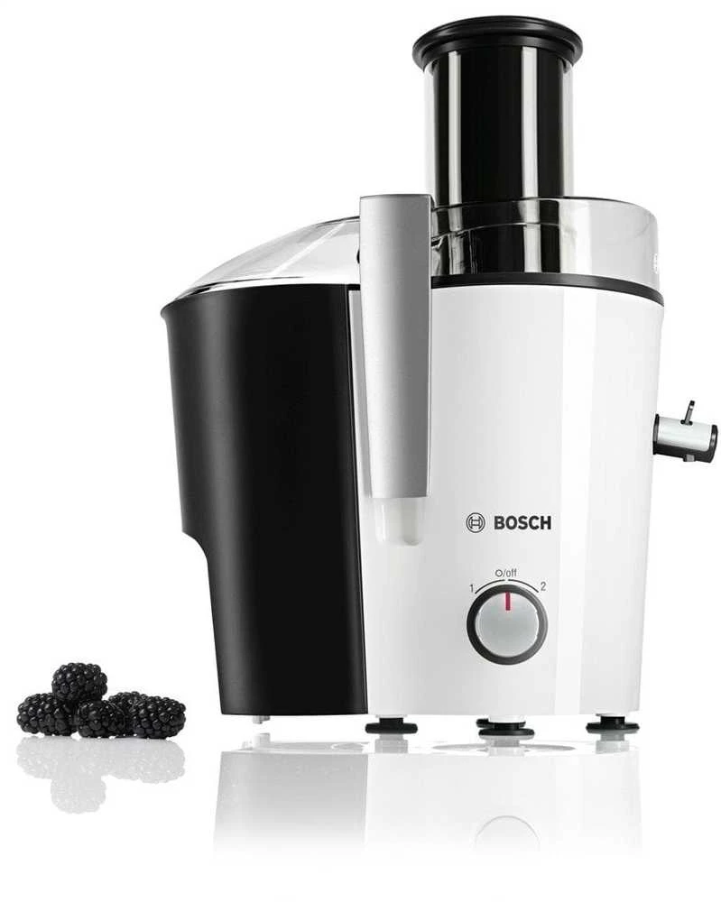 Sulčiaspaudė Juicer | Bosch | MES25A0 | Type Centrifugal juicer | Juodas/Baltas | 700 W | Extra large fruit input | Greičių skaičius 2