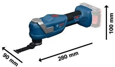 Akumuliatorinis daugiafunkcinis įrankis BOSCH GOP 18V-30 Solo LB
