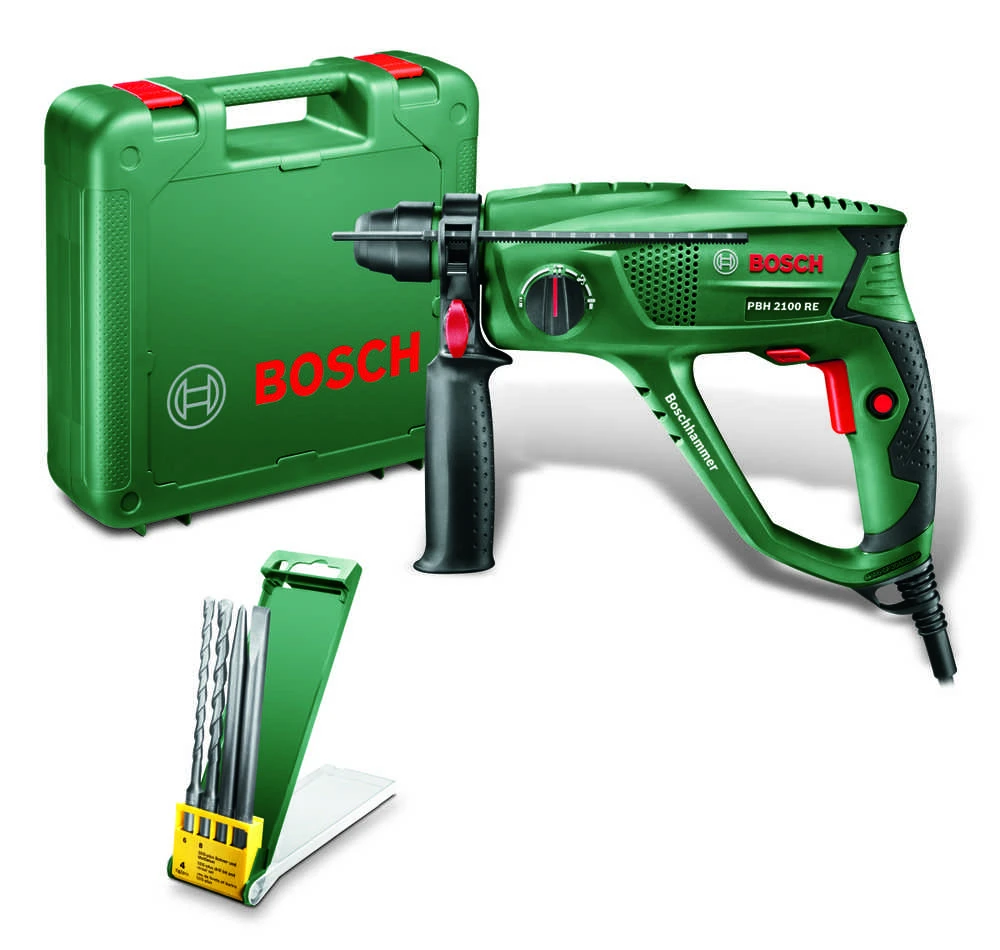 Perforatorius Bosch PBH 2100 RE + 2 kaltai ir grąžtai