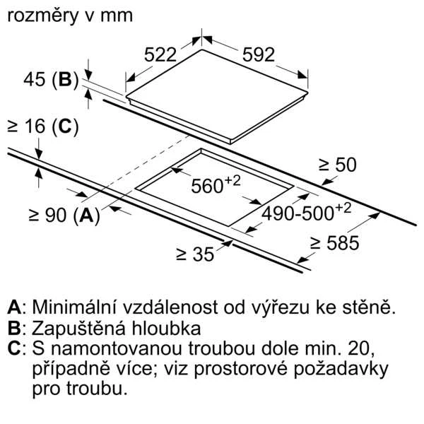 Keraminė kaitlentė BOSCH PKE611BB2E