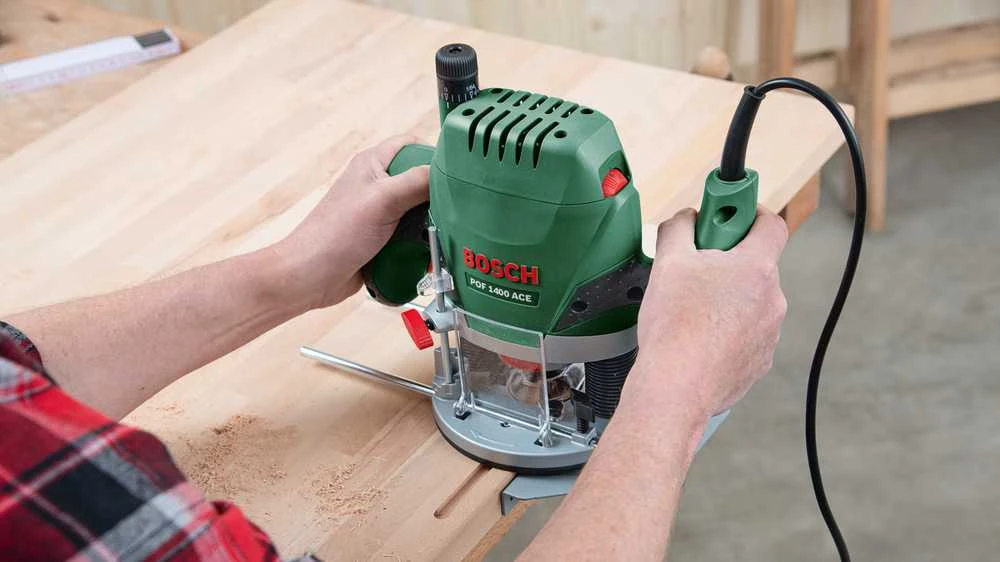 Vertikalaus frezavimo mašina Bosch POF 1400 ACE, 1400 W
