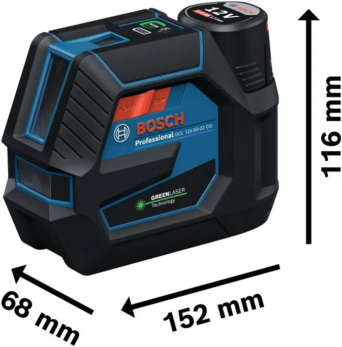 Bosch GCL 12V-50-22 CG, AA1, RM20, BT150