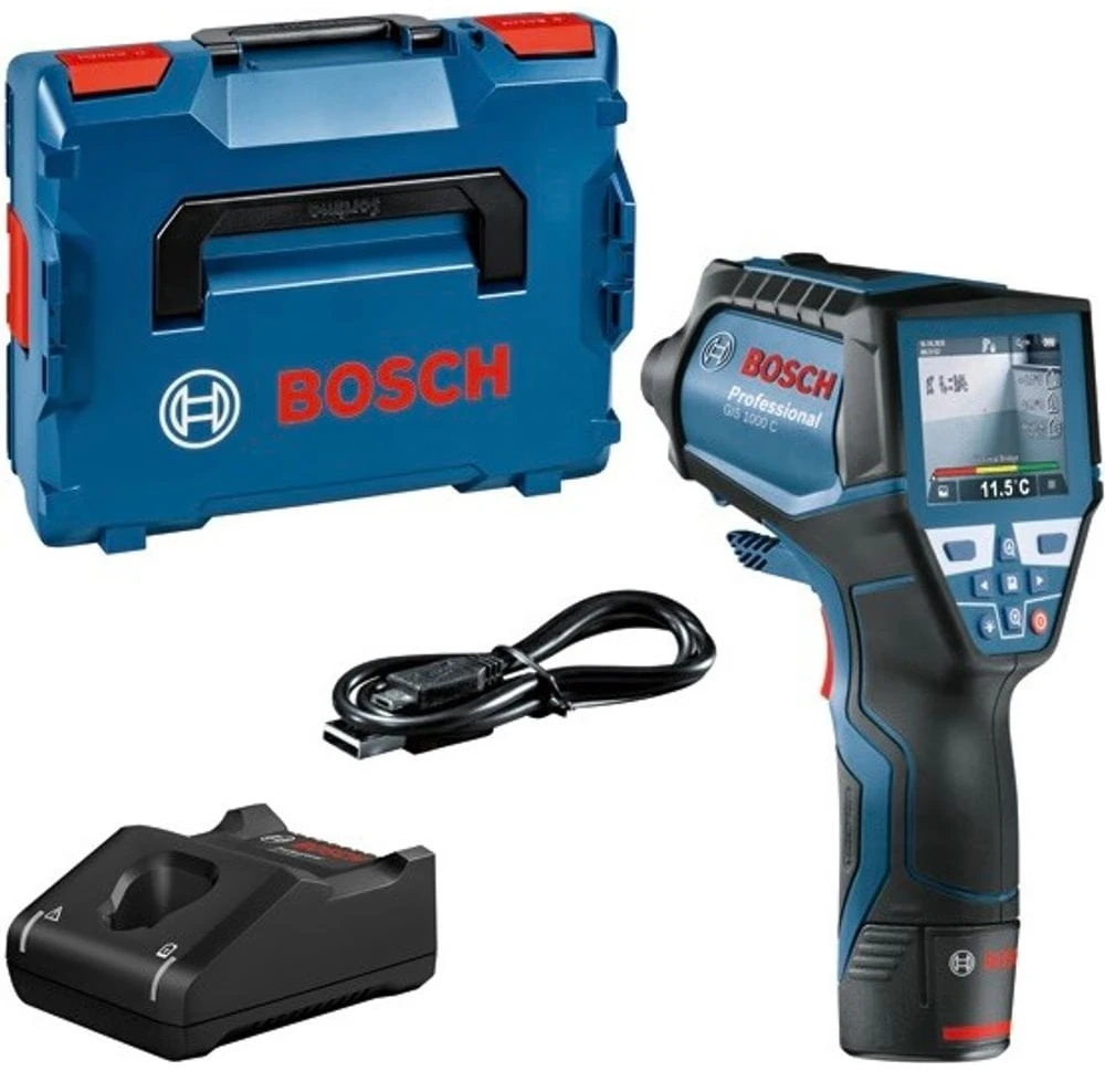 Bosch Šilumos detektorius GIS 1000 C Professional su lagaminu