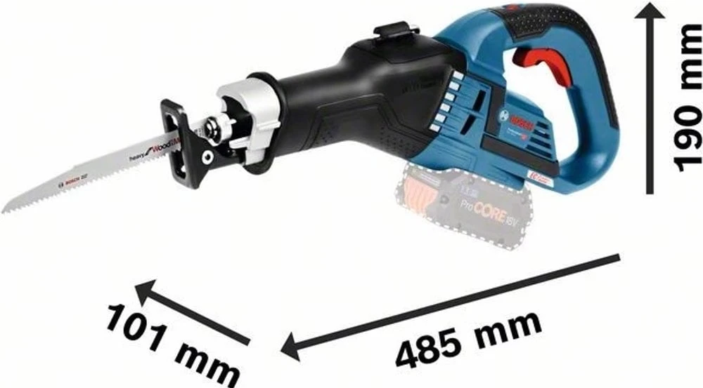 Bosch Akumuliatorinis universalus pjūklas GSA 18V-32, be akumuliatoriaus ir kroviklio
