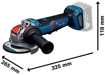Bosch GWX18V-11PS, 125mm, Solo, LB