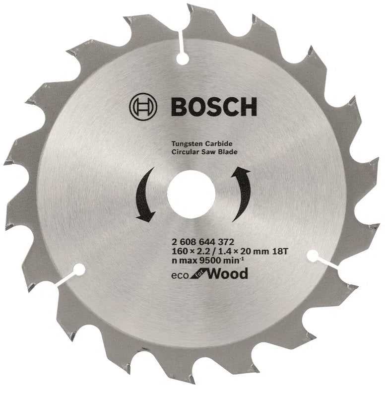 Bosch DISKINIS Pjūklas MEDIENAI 160x20mm 18 DANTŲ, OPTILINE WOOD ECO