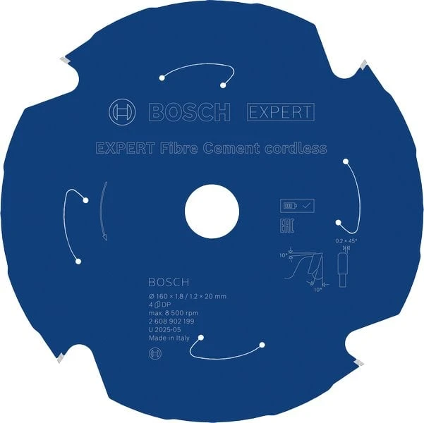 Bosch Expert for Fiber Cement 160x20x1.8/1.2x4T