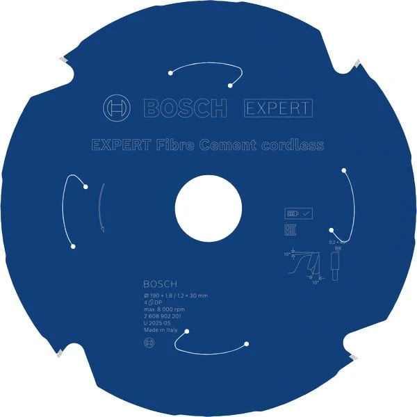 Bosch Expert Fiber cement 190x30x1.8/1.2x4T
