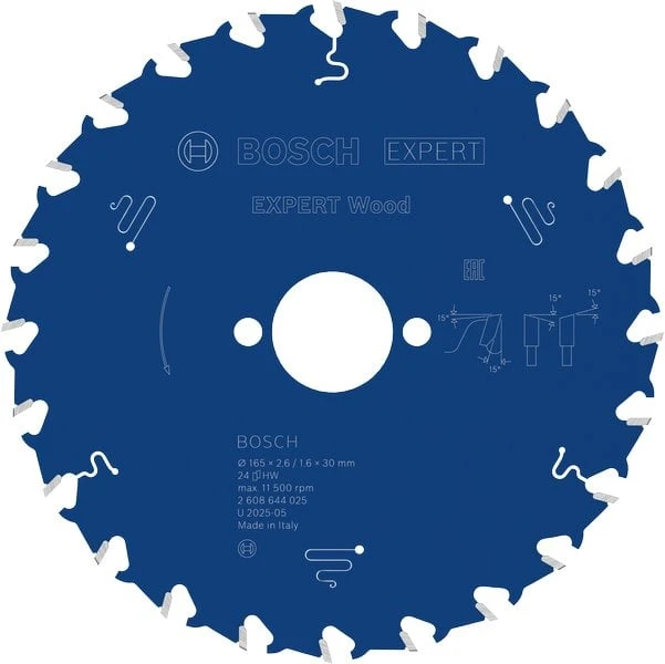 Bosch Expert for Wood 165 x 30 x 2,6 mm, 24T