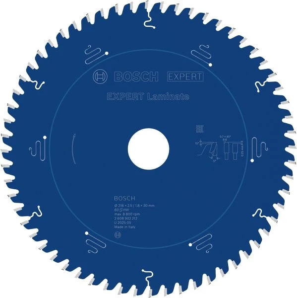 Bosch Pjovimo diskas 216 x 30 x 2,5 mm, 60