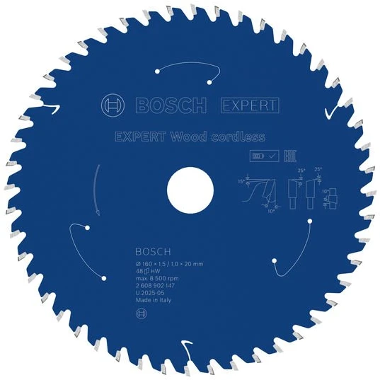 Bosch Expert for Wood 160x20x1.5/1x48T