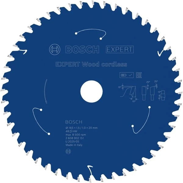 Bosch Expert for Wood cordl. 165x20x1.5/1x36T