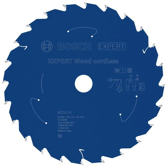 Bosch Expert for Wood 184x20x1.6/1x24T