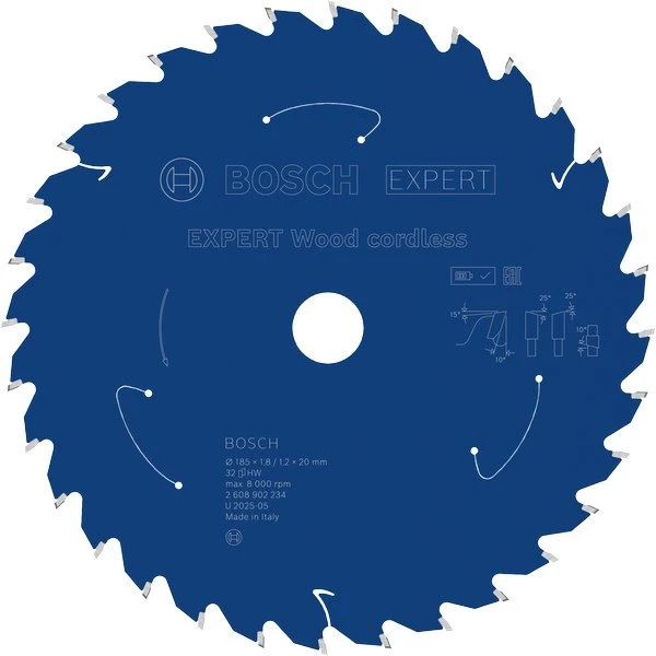 Bosch Expert for Wood cordl. 185x20x1.8/1.2x32T