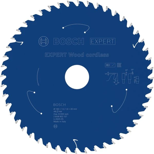 Bosch Expert for Wood cordl. 190x30x1.5/1x48T