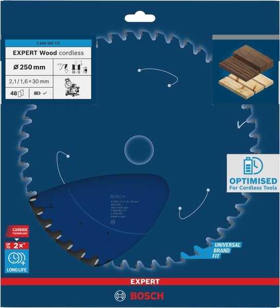 Bosch Expert for Wood 250x30x2.1/1.6x48T