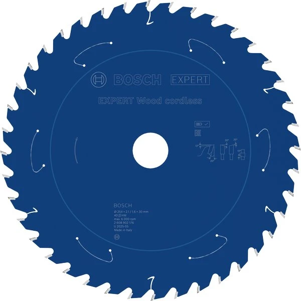 Bosch Expert for Wood 254x30x2.1/1.6x40T