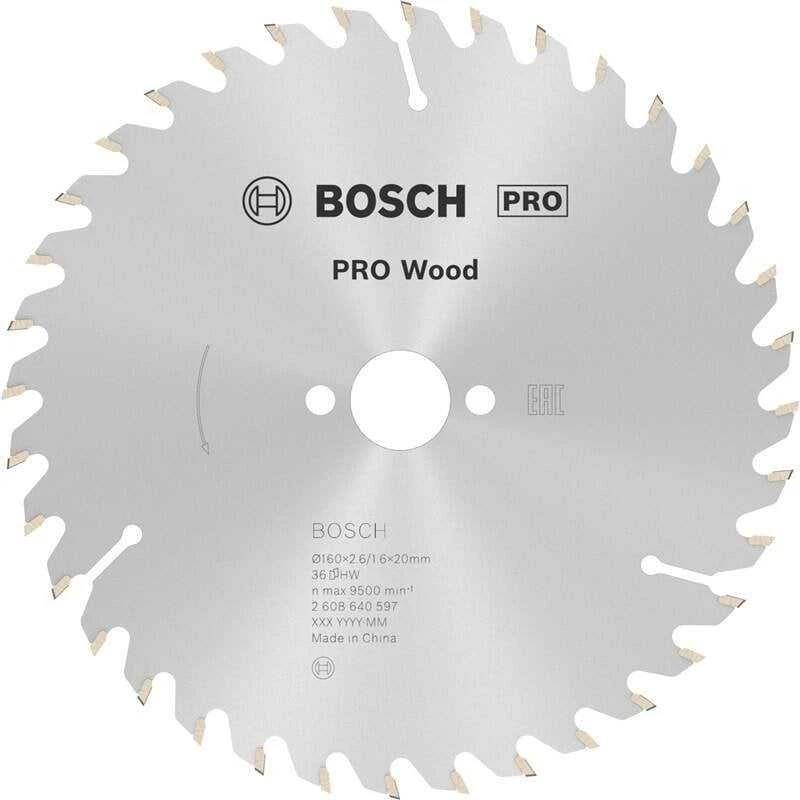Bosch Disk.pjūkl.diskas Optiline Wood 160x20/16