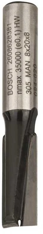 Bosch Pirštinė freza HM B=8 mm, l=20 mm,kotas 8mm