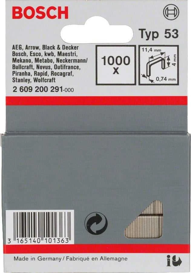 Bosch Apkabėlės, tipas 53 11,4x4 mm, 1000 vnt.