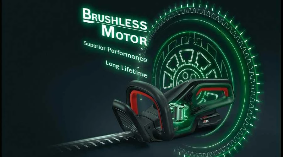 Akumuliatorinės gyvatvorių žirklės Bosch Universal HedgeCut 18-50, be akumuliatoriaus ir kroviklio