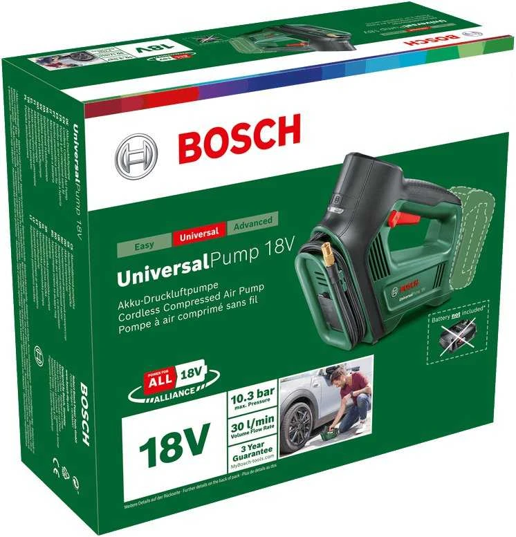 Akumuliatorinis oro pompa Bosch UniversalPump 18V be akumuliatoriaus ir kroviklio
