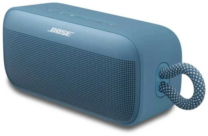 Nešiojama garso kolonėlė Bose SoundLink Plus Portable, melsvos spalvos