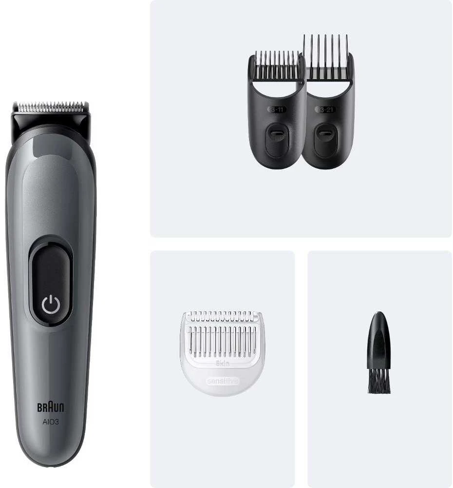 Barzdaskutė AIO3500 Braun Kirpimo Rinkinys Viskas Viename 4in1