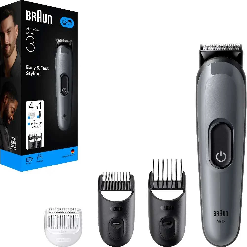 Barzdaskutė AIO3500 Braun Kirpimo Rinkinys Viskas Viename 4in1
