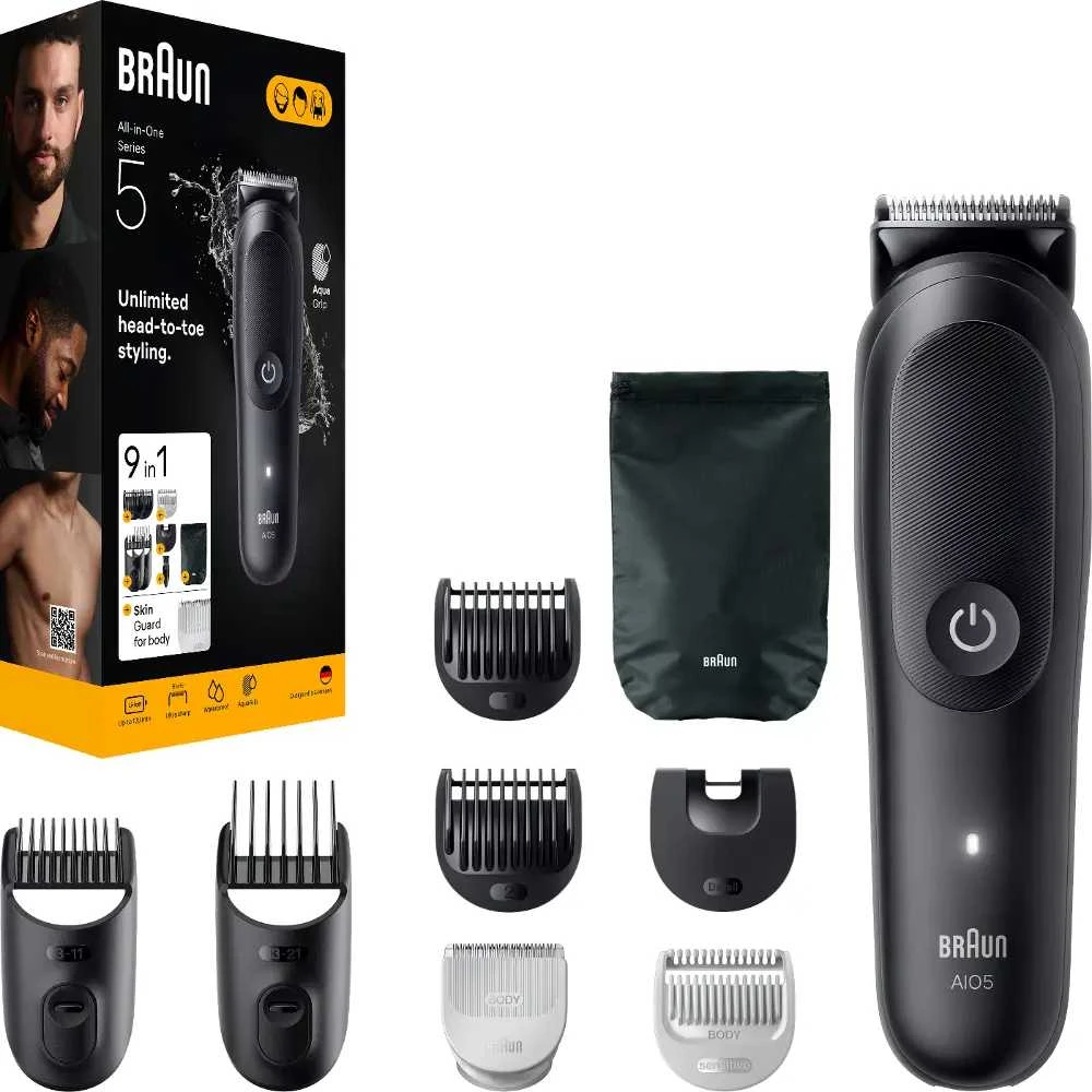 AIO5540 Braun Kirpimo Rinkinys Viskas Viename 9in1