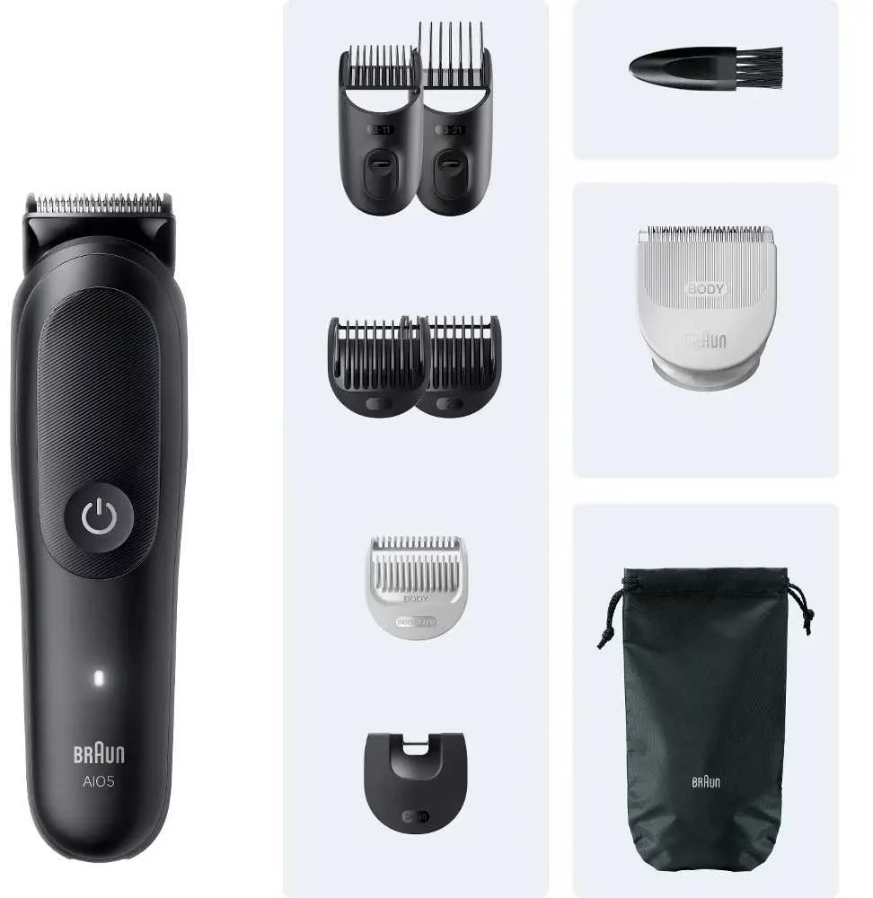 AIO5540 Braun Kirpimo Rinkinys Viskas Viename 9in1