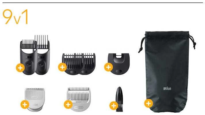 AIO5540 Braun Kirpimo Rinkinys Viskas Viename 9in1