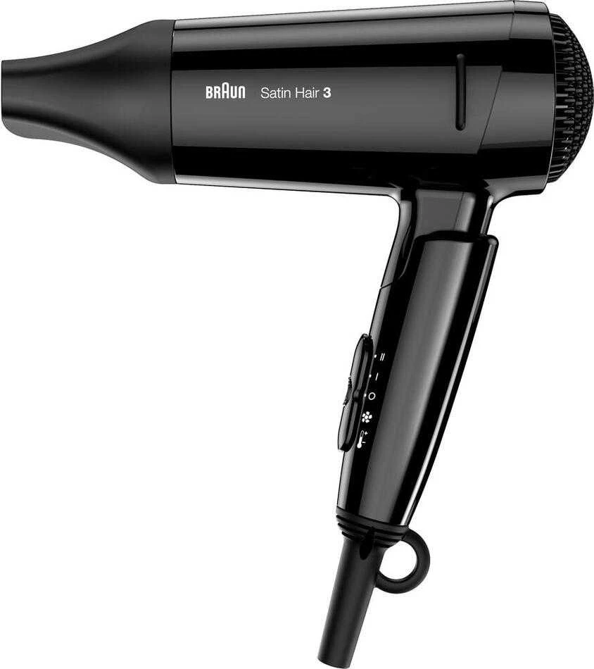 Plaukų Džiovintuvas - Braun Satin Hair 3 Style&Go 1600 W Juodas
