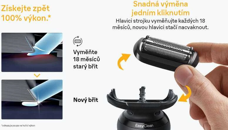 BRAUN 54B Naujos 5 ir 6 serijos skutimo galvutė