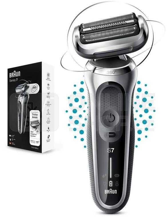 Barzdaskutė Braun | Shaver | 71-S1000s | Operating time (max) 50 min | Wet & Dry | Sidabrinis/Juodas