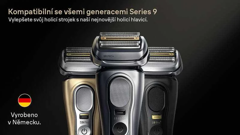 Braun 96M Shaver Replacement Head Series 9 Pro+, Sidabrinis