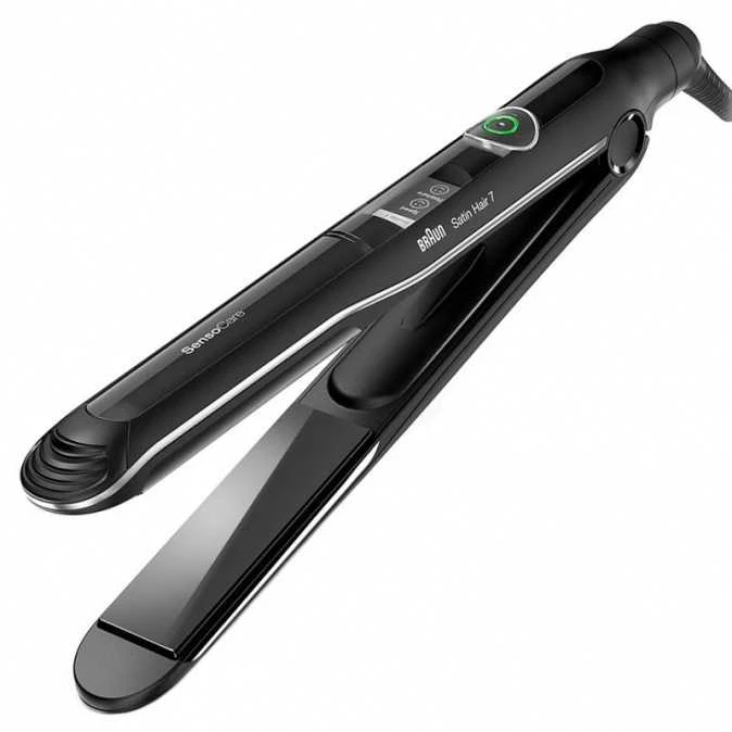 Braun | Satin-Hair 7 SensoCare ST780 | Garantija 24 mėn. | Ceramic heating system | Temperature (min) 120 °C | Temperature (max) 200 °C | Juodas