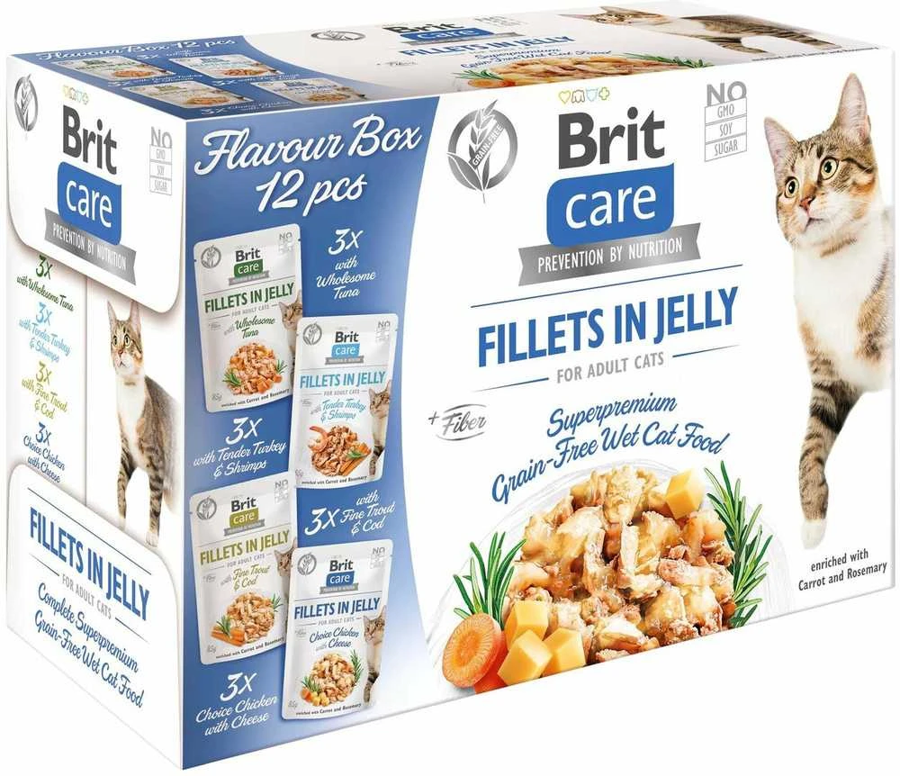 Drėgnas Kačių Maistas - Brit Care 12 x 85g
