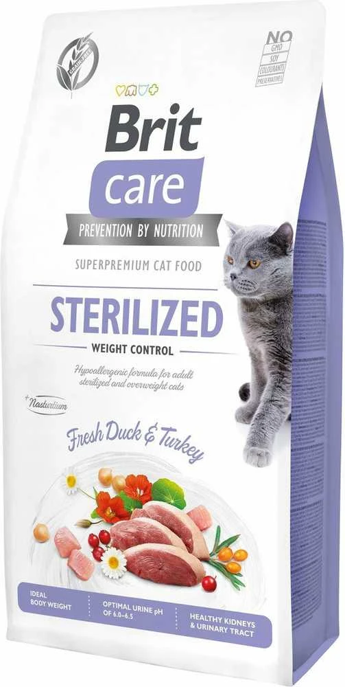 Sausas Kačių maistas - BRIT Care Sterilized Weight Control, 7kg