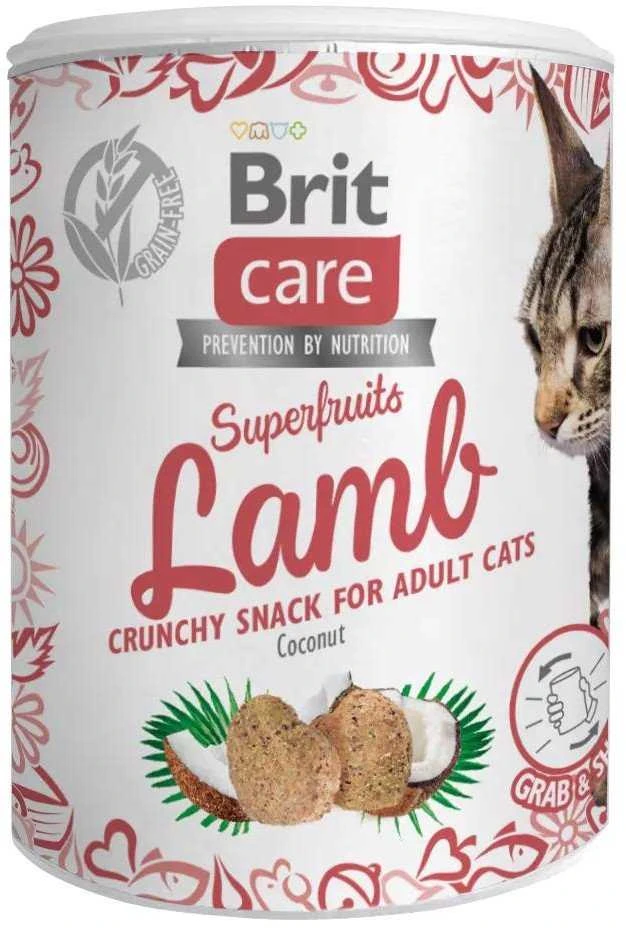 BRIT CARE Cat Superfruits Chicken skanėstai 100g