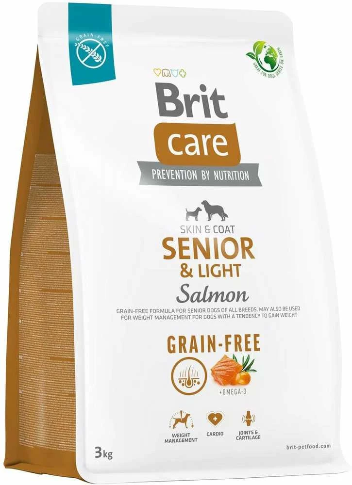BRIT CARE GF Senior&Light Salmons.m. šunims 3kg