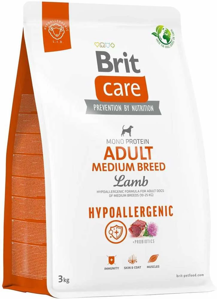 Brit Care HP Adult MB su ėriena ir ryžiais NEW 3kg