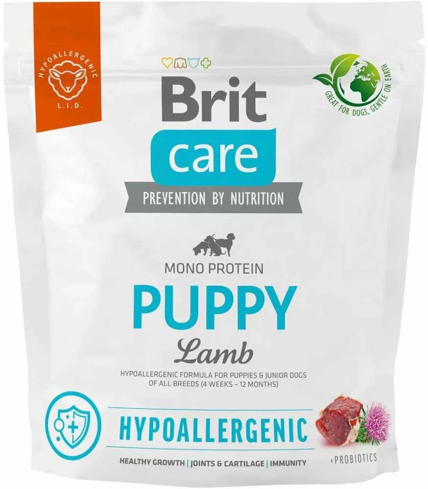 Brit Care HP Puppy su ėriena ir ryžiais NEW 1kg
