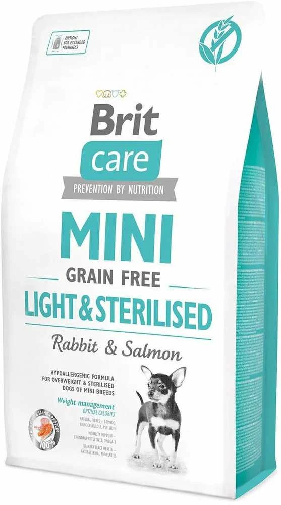 Brit Care Dog Mini lengvas ir sterilizuotas 2kg